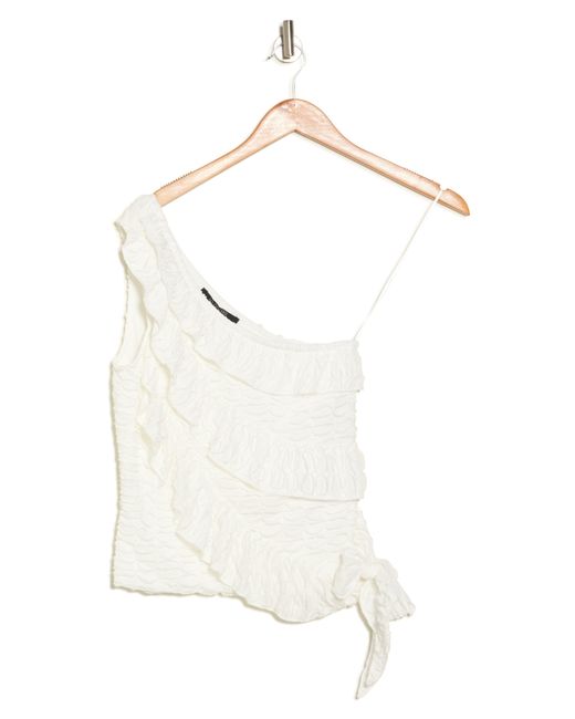 19 Cooper White One-shoulder Knit Top