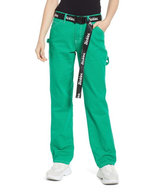 Dickies belted green 2025 carpenter pants