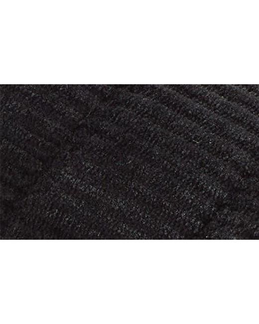 Dearfoams Black Declan Quilted Slipper for men