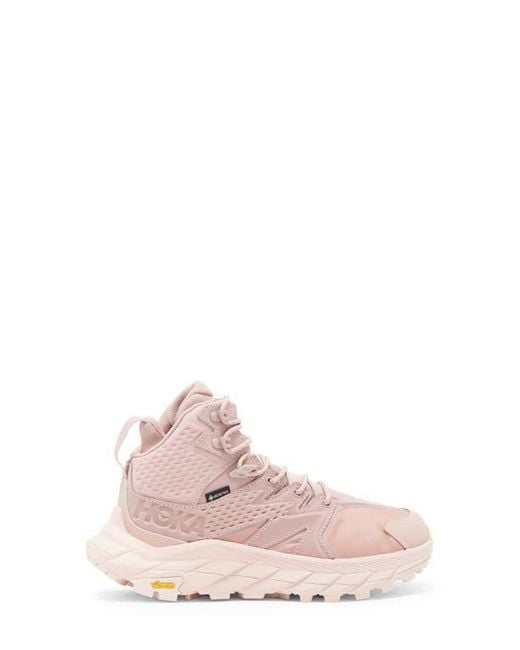 Hoka One One Pink Waterproof Leather Hiking Shoes