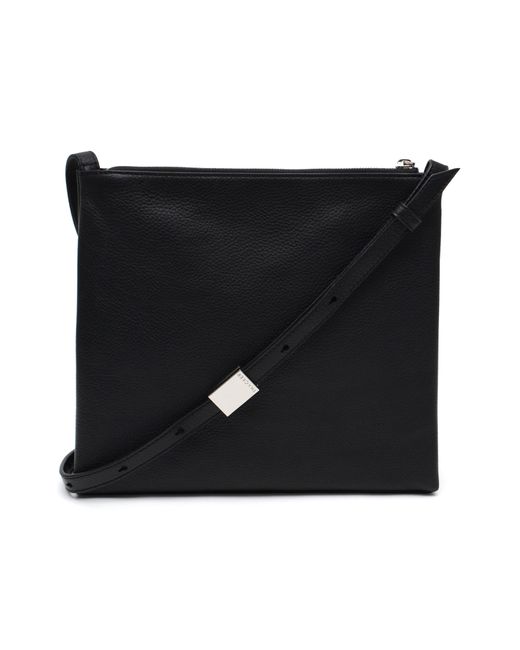 thacker Black Callie Leather Crossbody Bag