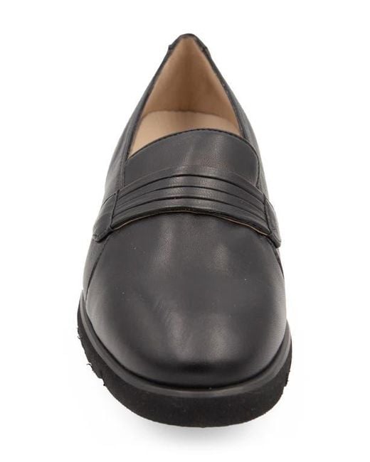 Amalfi by Rangoni Black Epidoterro Wedge Loafer