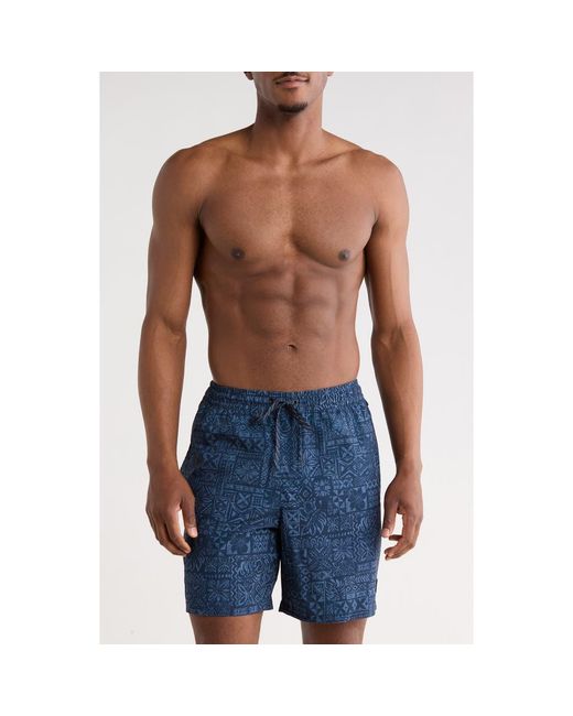 Quiksilver Blue Puddle Swim Trunks for men