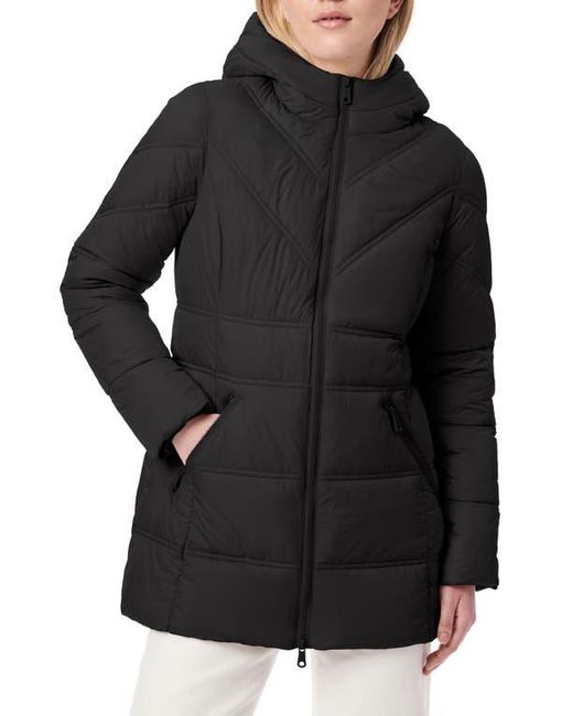 Bernardo Black Hooded Puffer Jacket