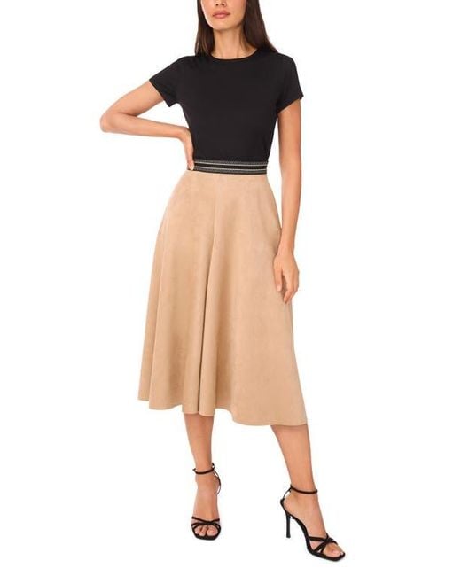 Halogen® Multicolor Faux Suede Wide Leg Culottes
