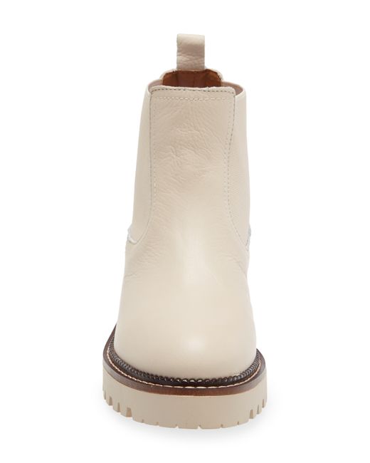 Caslon Natural Miller Water Resistant Lug Chelsea Boot