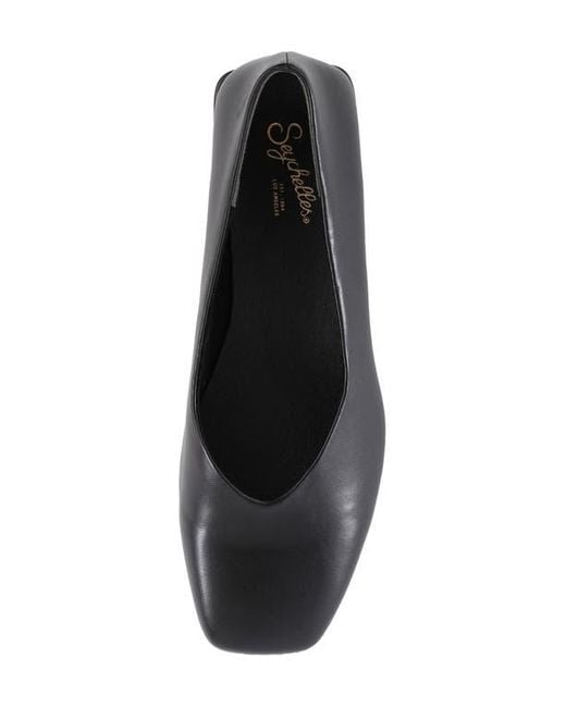 Seychelles Black Penny V Flat