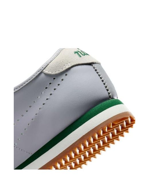 Nike Gray Cortez Leather Sneaker