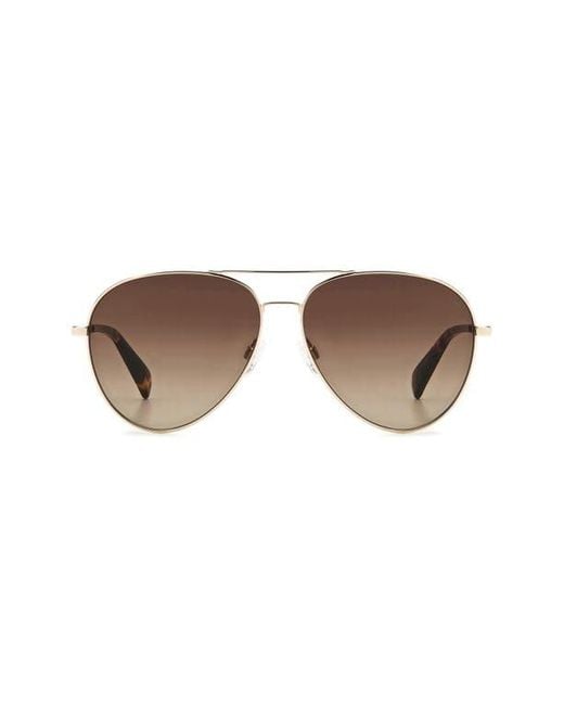 Rag & Bone Brown 59Mm Aviator Sunglasses for men