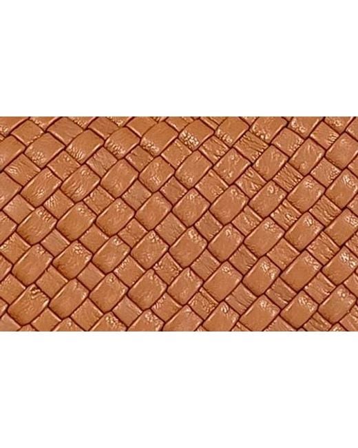 Lodis Brown Eleanor Woven Crossbody Bag