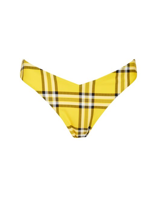WeWoreWhat Yellow Delilah V-cut Bikini Bottoms