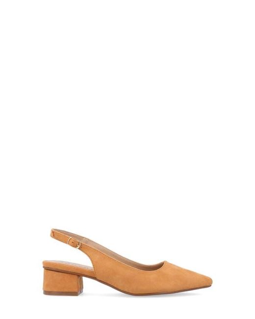 Journee Collection Metallic Sylvia Slingback Pump