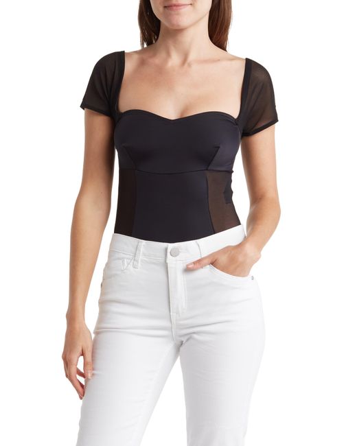 ASOS Sweetheart Onepiece Swimsuit in Black Lyst