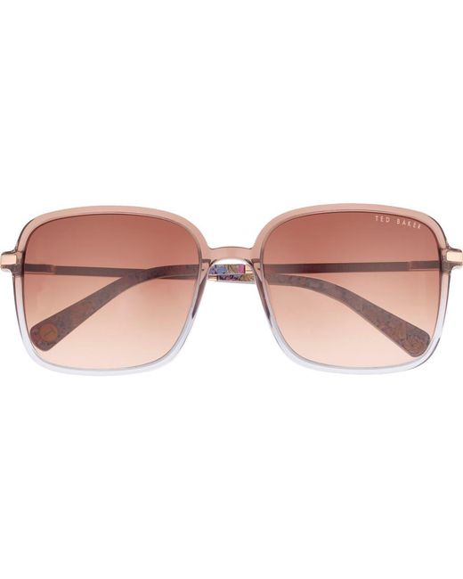 Ted Baker Pink 57Mm Gradient Square Sunglasses