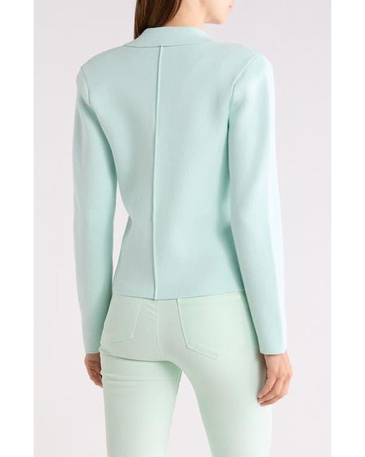 L'Agence Blue Sofia Knit Blazer