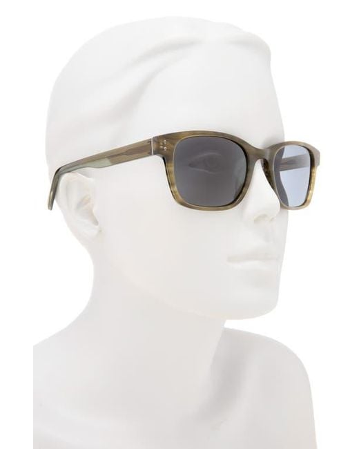 Ted Baker Gray 56Mm Polarized Rectangular Sunglasses for men