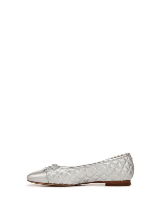 Sam Edelman White Marilyn Cap Toe Ballet Flat