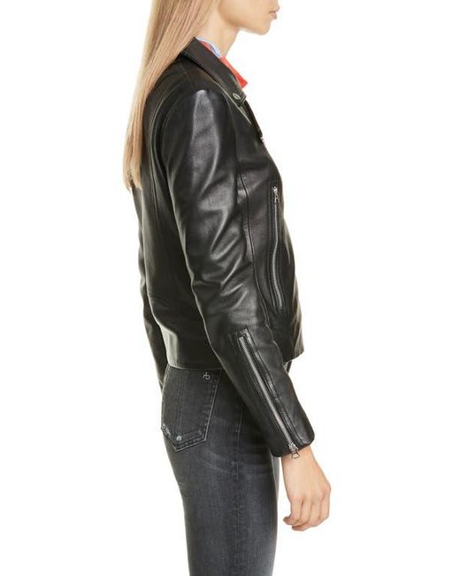 Rag & Bone Multicolor Mack Leather Moto Jacket