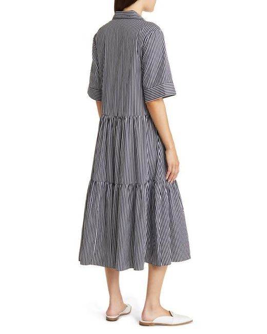 Nordstrom Gray Tiered Shirtdress