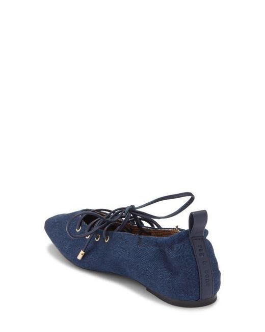 Rag & Bone Blue Sophia Ballet Flat