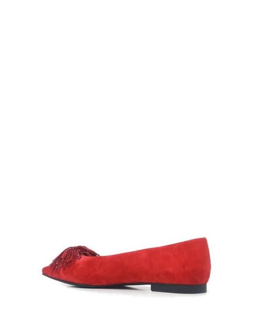 Kenneth Cole Red Natasha Flat