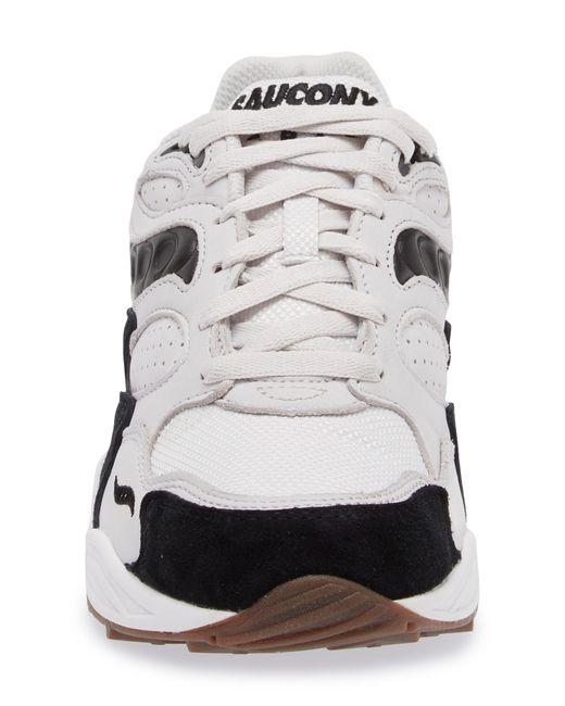 Saucony White Grid Shadow 2 Sneaker for men