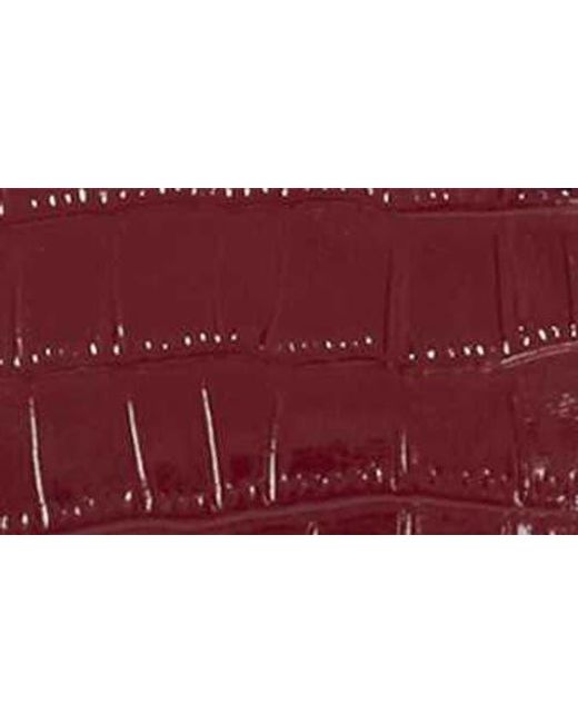 Dune Red Dinkydefine Croc Embossed Tote