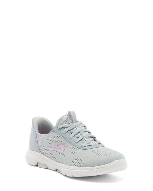 Skechers White Swift-Fit Go Walk 5 Sneaker
