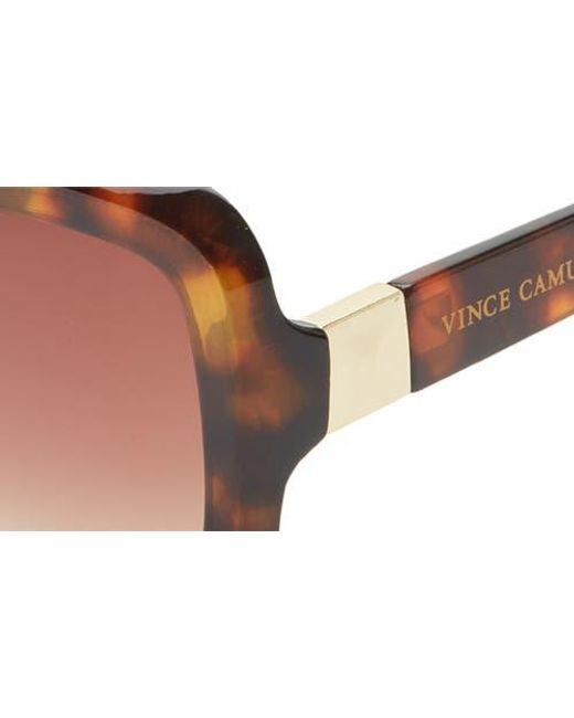 Vince Camuto Brown Square Frame Sunglasses for men