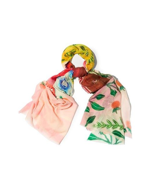Saachi Multicolor Spring Print Scarf