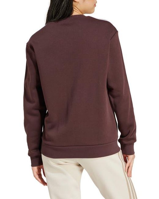 Adidas Purple 3-Stripes Sweatshirt