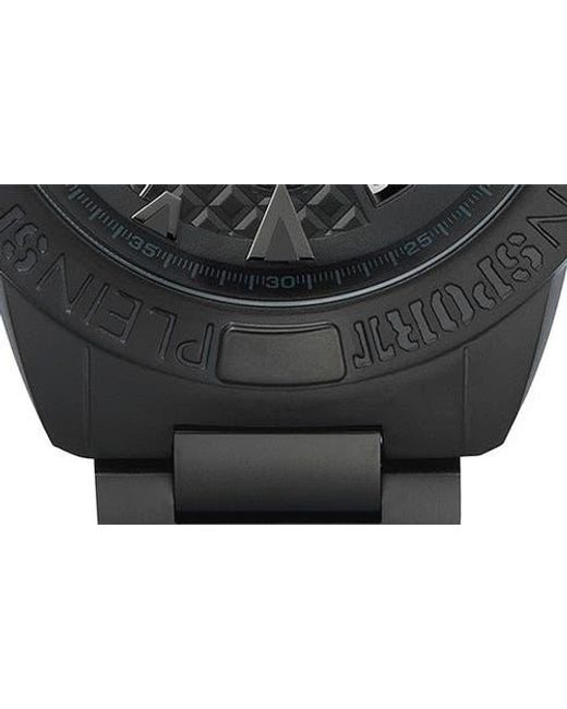 Philipp Plein Black Touchdown Bracelet Watch, 44Mm for men