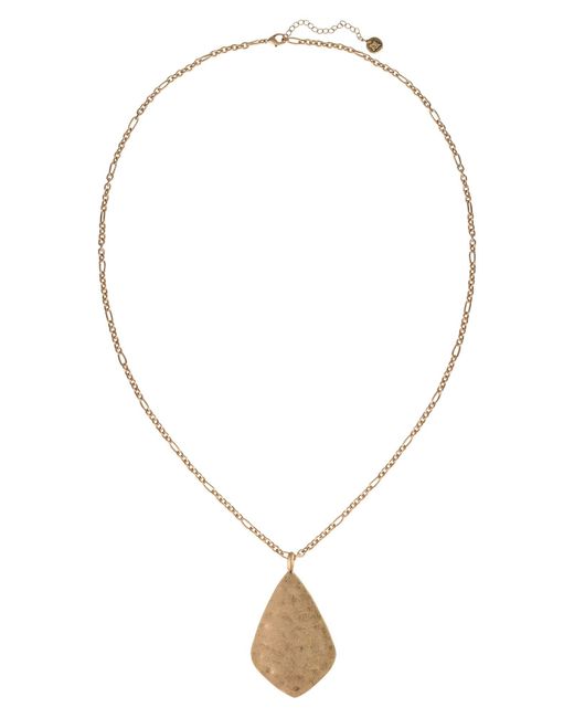 The Sak Metallic Teardrop Pendant Necklace In Gold At Nordstrom Rack