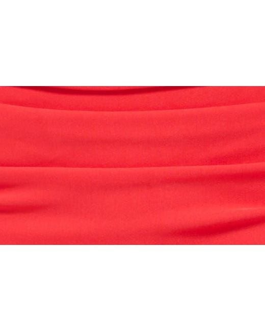 Guess Red Cutout Halter Dress