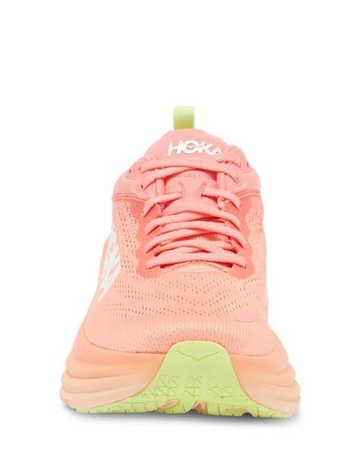 Hoka One One Pink Bondi 8 Running Shoe