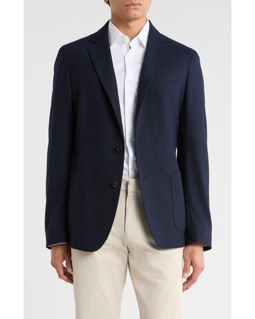 Boss Blue Solid Sport Coat for men