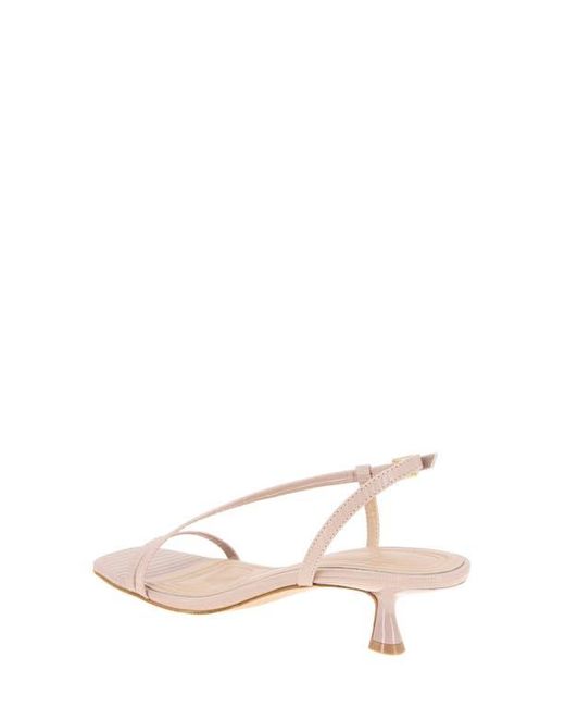 BCBGeneration Natural Inaya Snakeskin Embossed Sandal