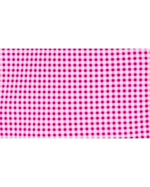 Con.struct Pink Gingham Long Sleeve Button Front Shirt for men