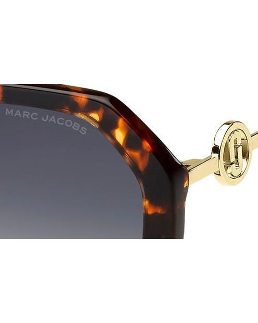 Marc Jacobs Blue 57Mm Gradient Square Sunglasses