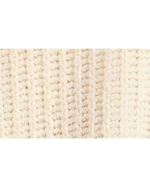 Florence By Mills Natural Open Stitch V-Neck Pullover