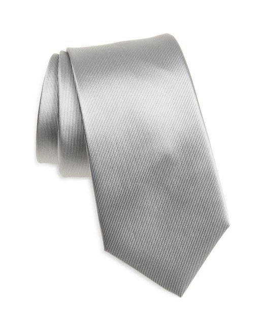 Duchamp Gray Solid Silk Tie for men