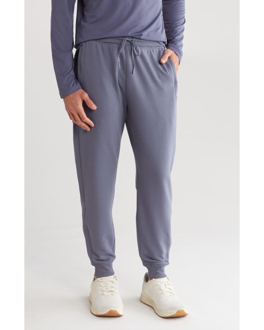 90 Degrees Blue Terry Joggers for men