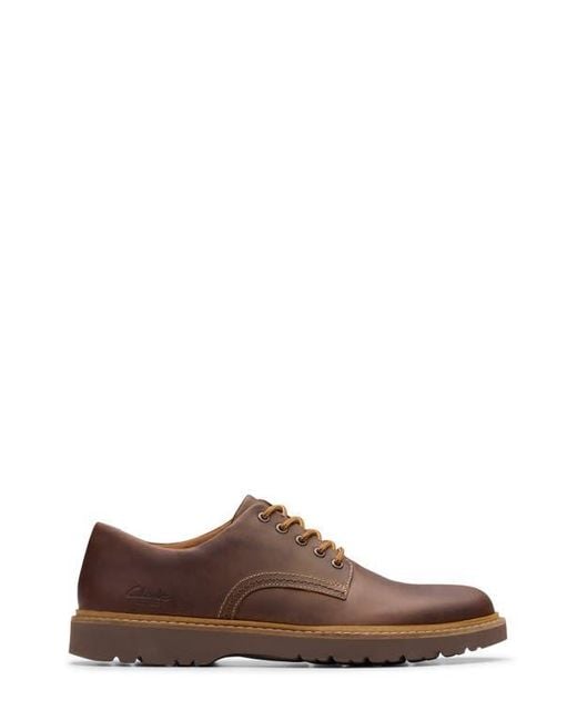 Clarks Brown Weltridge Plain Toe Derby for men