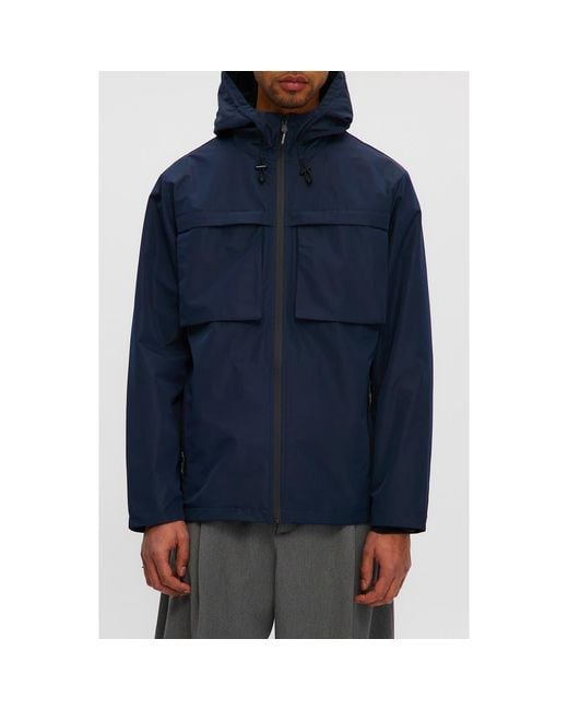 Noize Blue Andreas Water Resistant Rain Coat for men