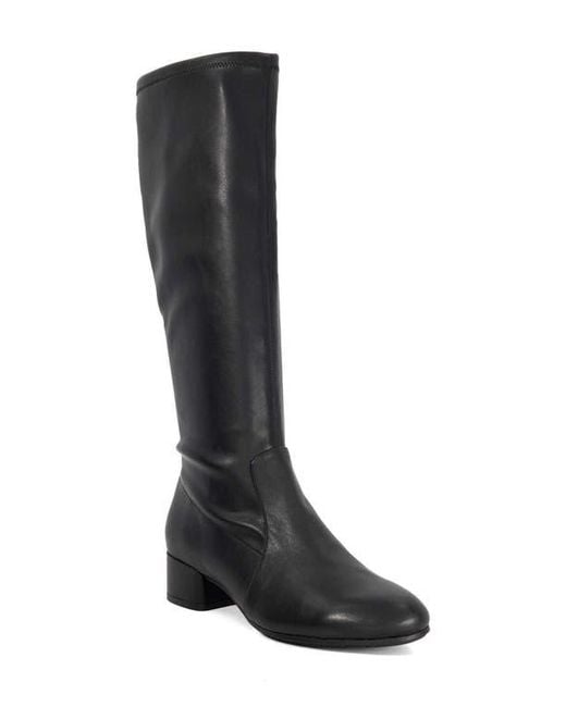 Dune Black Topsy Knee High Boot