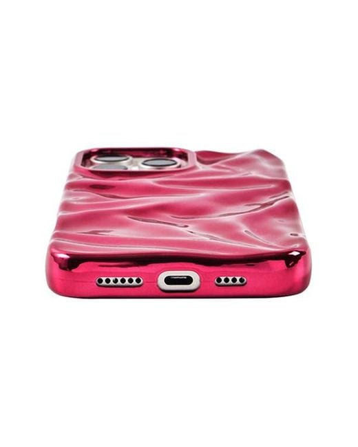 Auramma Red Crinkle Iphone 15 Pro Case