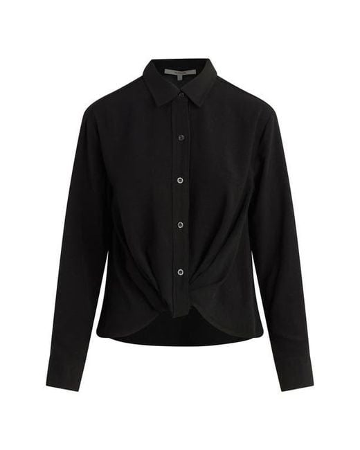Hudson Black Knot Front Button-Down Shirt