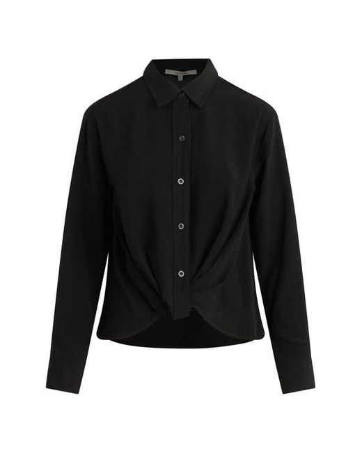 Hudson Black Knot Front Button-Down Shirt