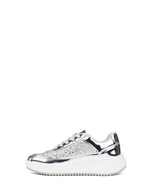 New York & Company White Tana Platform Sneaker