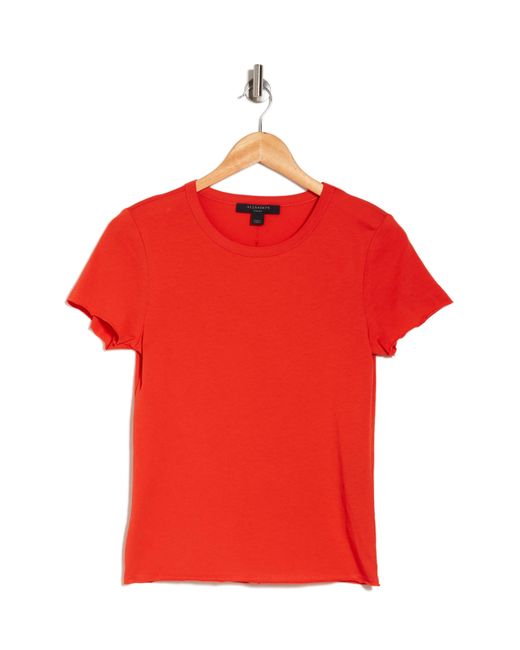 AllSaints Orange Bela Cotton T-shirt